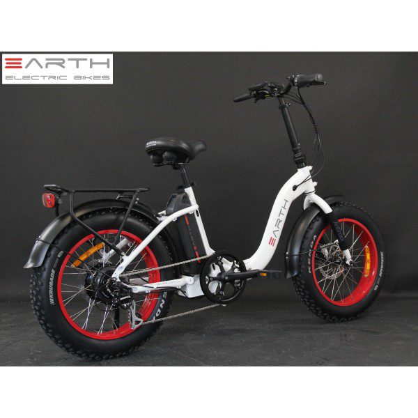 Earth Ant eBike 20 Inch x 4" Fat Folding White 14Ah - Image 3